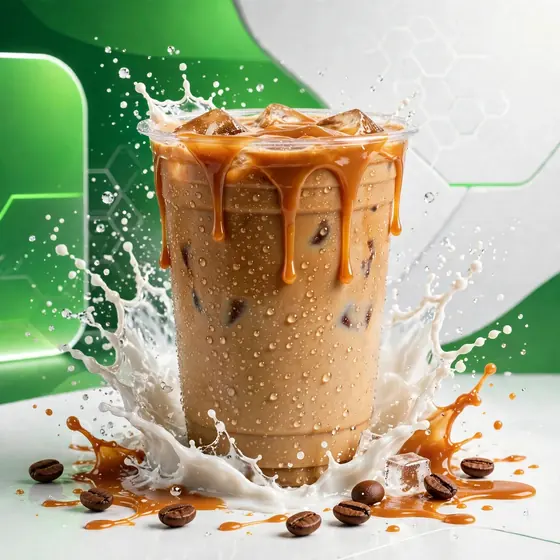 Foto menu asli D'BigTea — Kopi Caramel Latte
